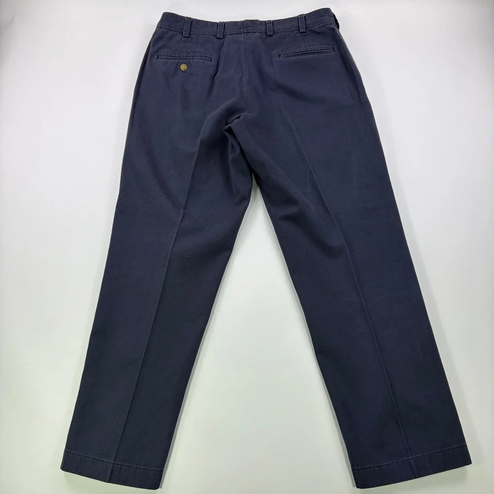 Bills Khakis M3 Trim Fit Chinos Mens 34 Navy Blue Cotton Made in USA Pants